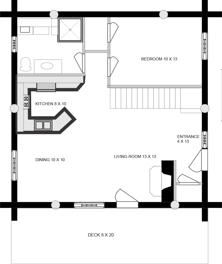 Cabin for Sale Acadian Log Homes