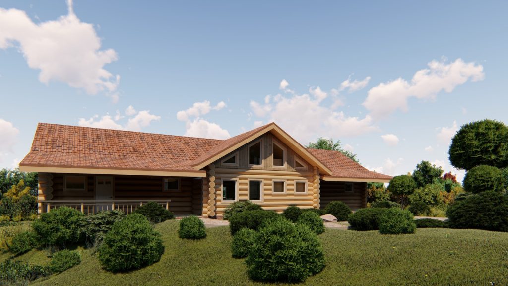 THE RYCROFT Acadian Log Homes